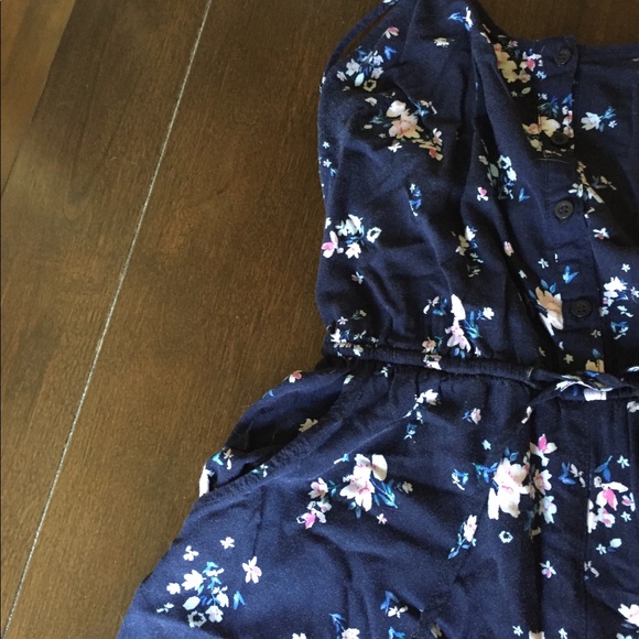 FLORAL PAPAYA ROMPER - Picture 2 of 4